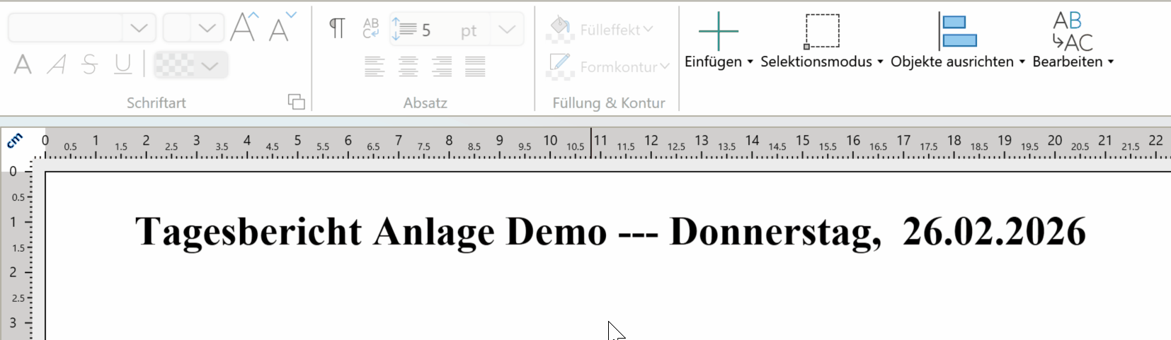 Erstellen Sie neue Zeilen und bearbeiten Sie die Textformatierung ganz einfach mit einem neuen Textfeld
